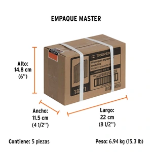 Truper Caja con 5000 grapas corona 1/4