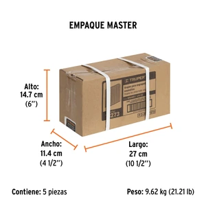 Truper Caja con 5000 grapas corona 1/4