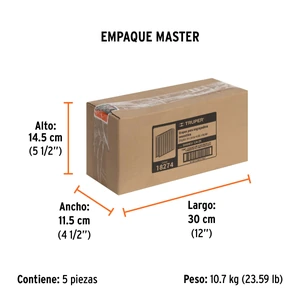 Truper Caja con 5000 grapas corona 1/4