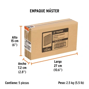 Truper Caja con 5000 grapas corona 3/8