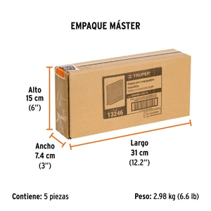 Truper Caja con 5000 grapas corona 3/8