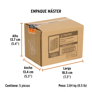Truper Caja con 1000 grapas corona 7/16