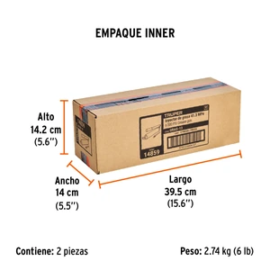 Truper Inyectora de grasa 14 oz, 6000 PSI con grip antiderrapante
