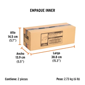 Truper Inyectora de grasa 14 oz, 8000 PSI con grip antiderrapante