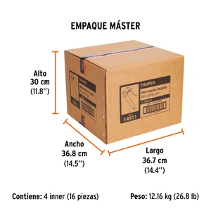 Mini inyector de grasa 3 oz, 3000 PSI, Truper