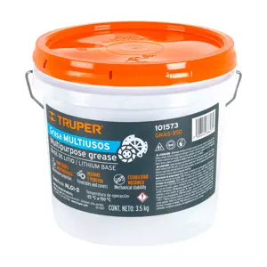 101573 / GRAS-350 Grasa lubricante multiusos, base litio, 3.5 kg, Truper