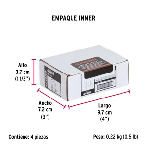 Grillete de acero forjado 1/4