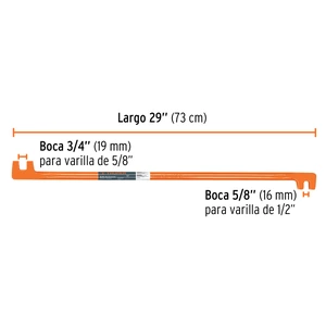 Grifa de dos bocas de 5/8 y 3/4