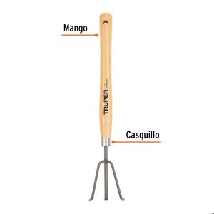 Cultivador para jardín, mango de 12-1/4