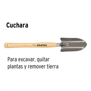 Cuchara para jardín, mango de 12-1/4