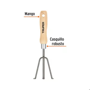 Cultivador para jardín, mango de 6
