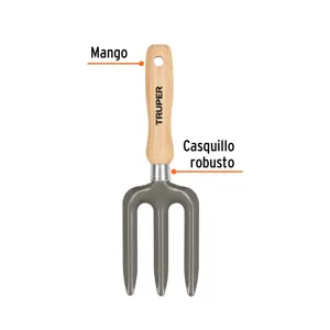 Bieldo para jardín, mango de 6