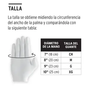 Guantes de nylon recubiertos de poliuretano, M, Truper