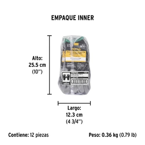 Guantes de nylon recubiertos de poliuretano, M, PRETUL