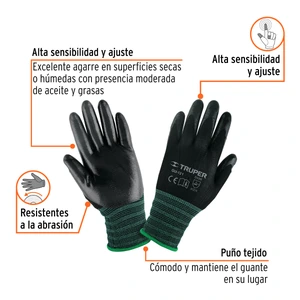 Guantes de nylon recubiertos de nitrilo, CH, TRUPER