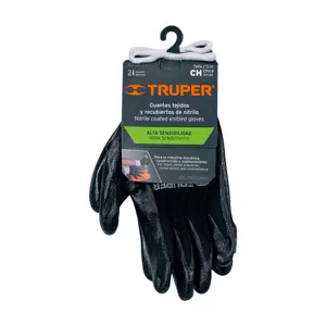 13293 / GU-121 Guantes de nylon recubiertos de nitrilo, CH, Truper