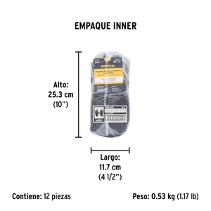 Guantes de nylon recubiertos de nitrilo, M, PRETUL