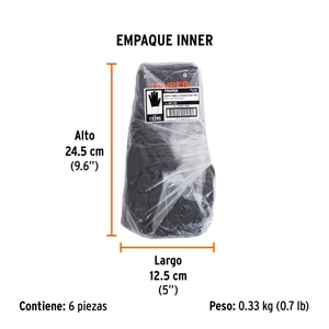 Guantes de nylon recubiertos de nitrilo, G, TRUPER