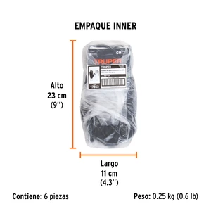 Guantes de nylon recubiertos de nitrilo arenoso, CH, TRUPER