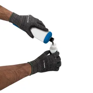 Guantes de nylon recubiertos de nitrilo arenoso, M, TRUPER