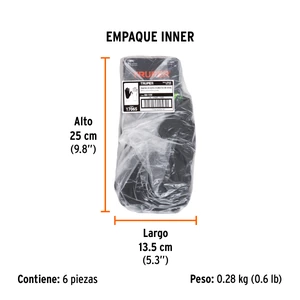 Guantes de nylon recubiertos de nitrilo arenoso, G, TRUPER