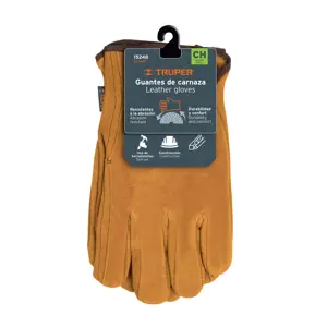 15248 / GU-245 Guantes de carnaza, usos generales, chicos, Truper