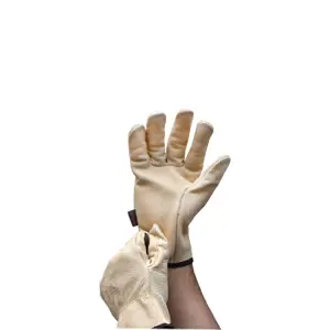 Guantes de piel de res tipo operador, TRUPER