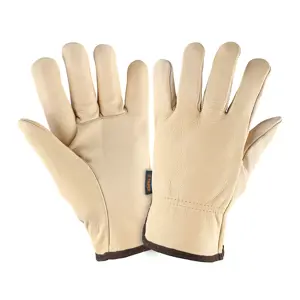 17053 / GU-273 Guantes de piel de res tipo operador, Truper