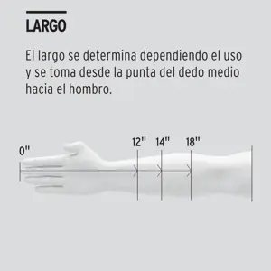 Guantes de látex para limpieza, medianos, Truper