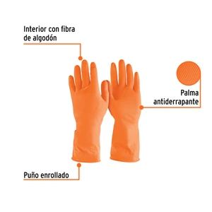Guantes de látex para limpieza, G, TRUPER