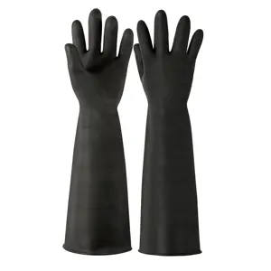 14268 / GU-322 Guantes de látex industriales, medianos, Truper