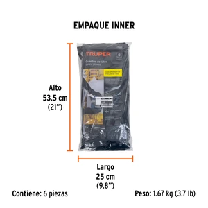 Guantes de látex industriales, G, TRUPER