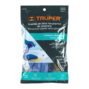 Guantes de látex reforzados para limpieza, CH, TRUPER