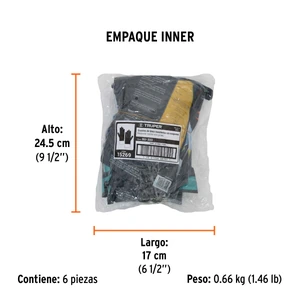 Guantes de látex reforzados para limpieza, G, TRUPER