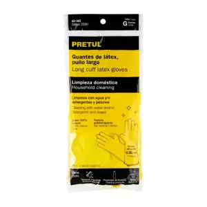 Guantes de látex para limpieza, G, PRETUL