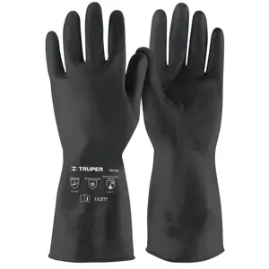 14266 / GU-352 Guantes de látex para pintor, medianos, Truper