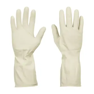14264 / GU-382 Guantes de látex para manejo de alimentos, medianos, Truper