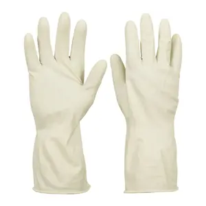 14265 / GU-383 Guantes de látex para manejo de alimentos, grandes, Truper