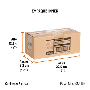 Guantes de algodón recubiertos de latex, unitalla, TRUPER