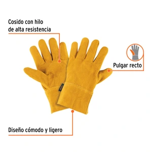 Guantes de carnaza, cortos, unitalla, TRUPER