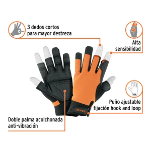 Guantes para mecánico, alta sensibilidad, TRUPER
