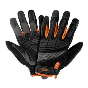 15158 / GU-665 Expert Guantes para mecánicos con protección anti-impacto, Truper