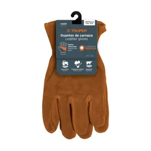 Guantes de carnaza premium para electricista, Truper