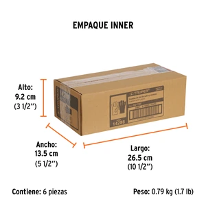 Guantes de piel de cabra con dorso de carnaza, TRUPER