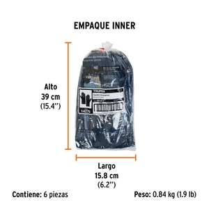 Guantes de neopreno para manejo de químicos, M, TRUPER