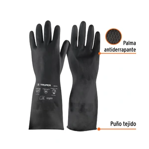 Guantes de neopreno para manejo de químicos, G, TRUPER