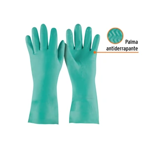 Guantes de nitrilo verde, multiusos, CH, TRUPER