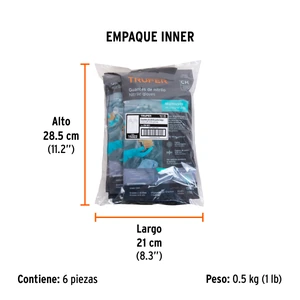 Guantes de nitrilo verde, multiusos, CH, TRUPER