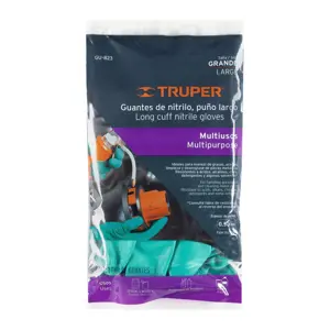 Guantes de nitrilo verde, multiusos, G, TRUPER