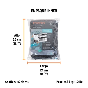 Guantes de nitrilo verde, multiusos, G, TRUPER